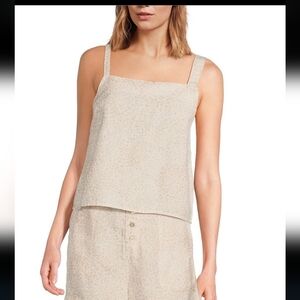 Cloth & Stone Tank And Short linen Sleepwear, Casual Wear Set
